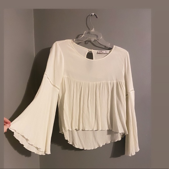 Hollister Tops - Hollister BoHo white shirt size extra small